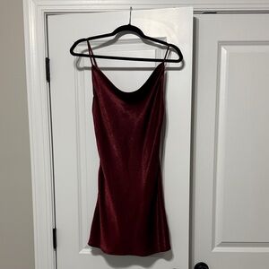 Altar'd State Deep Red Mini Dress